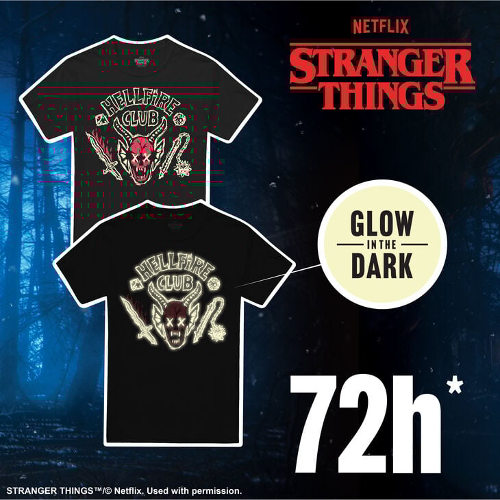 Kun for en kort periode! / Eksklusiv t-skjorte, som lyser i mørket! / Vær rask!